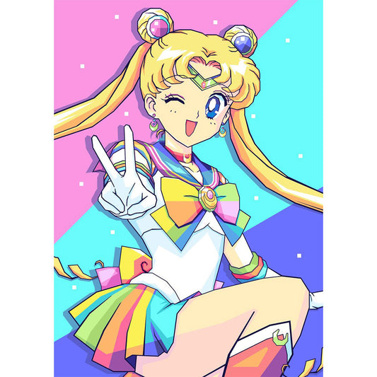 Sailor Moon - Full Round Drill Diamond Painting 30*40CM