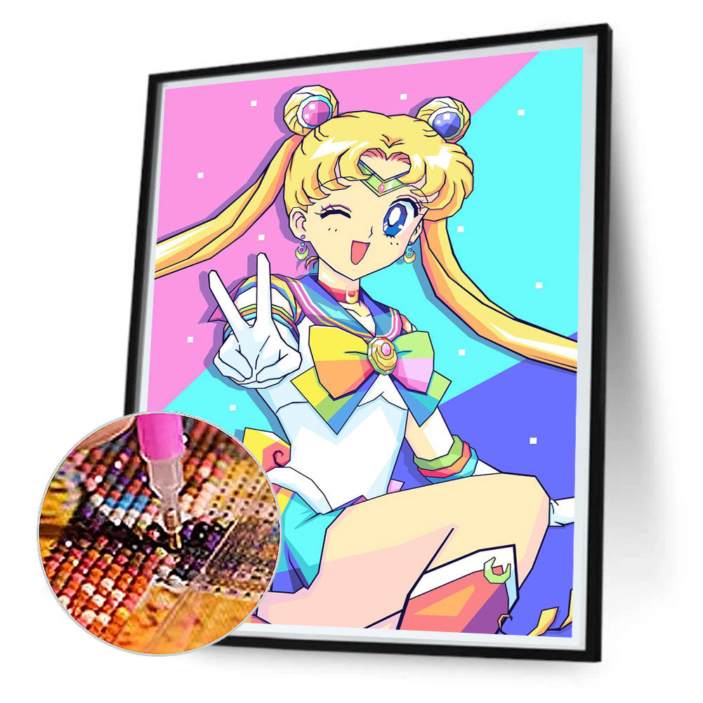 Sailor Moon - Full Round Drill Diamond Painting 30*40CM