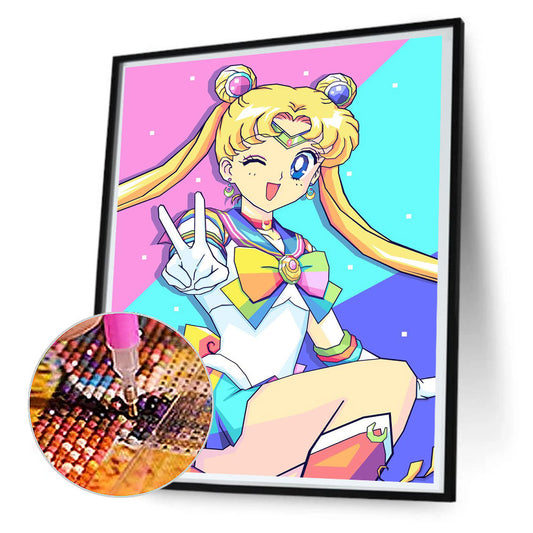 Sailor Moon - Full Round Drill Diamond Painting 30*40CM