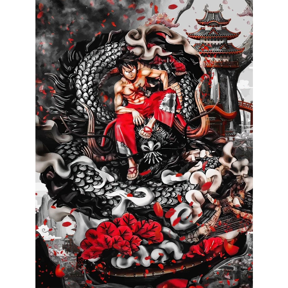 Anime Luffy - Full Round Drill Diamond Painting 30*40CM