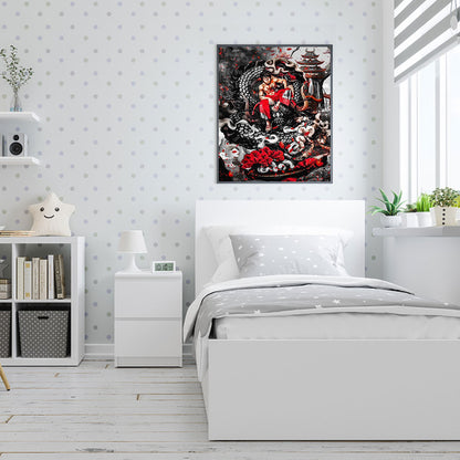 Anime Luffy - Full Round Drill Diamond Painting 30*40CM