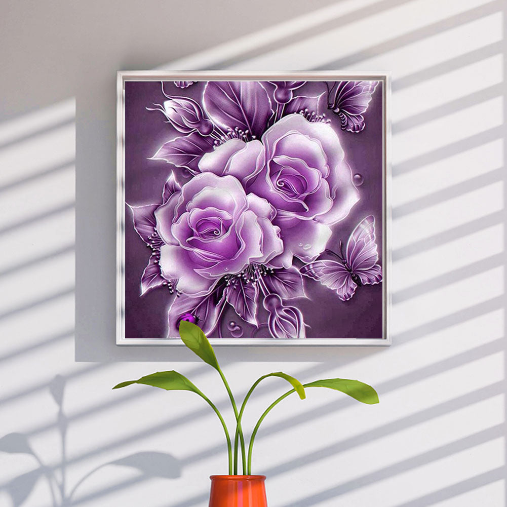 Rose - Full Round Drill Diamond Painting 40*40CM