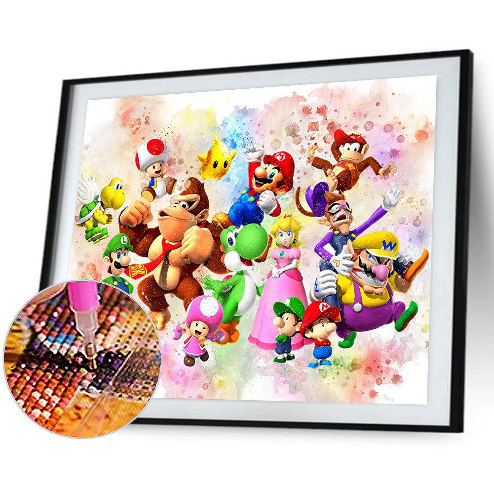 Mario Party - Full Round Drill Diamond Painting 50*40CM