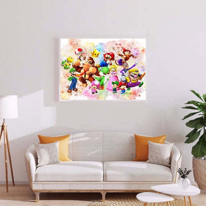 Mario Party - Full Round Drill Diamond Painting 50*40CM