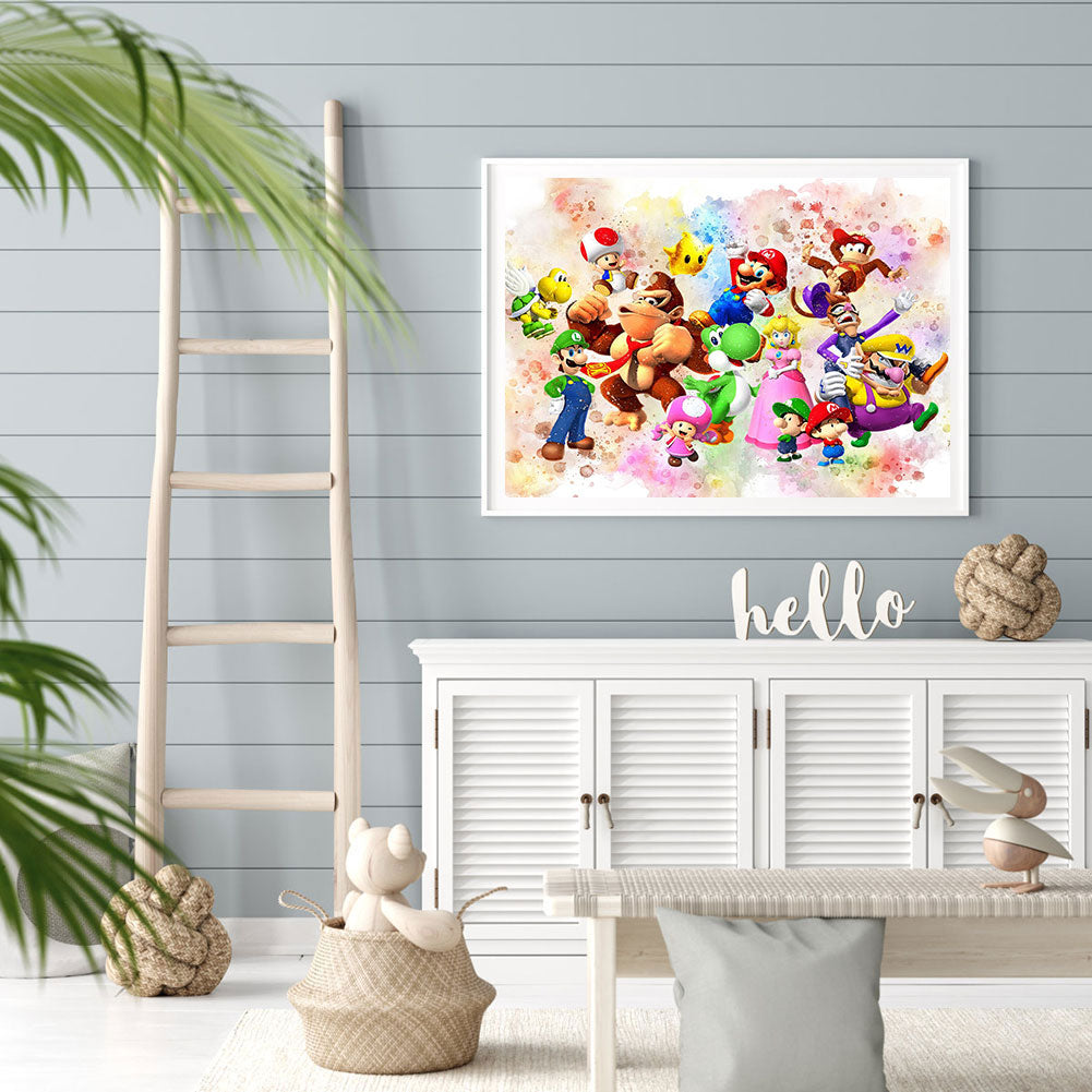 Mario Party - Full Round Drill Diamond Painting 50*40CM