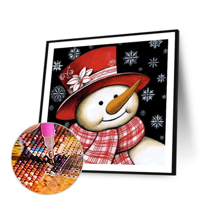 Christmas Snowman - Full Round Drill Diamond Painting 40*40CM