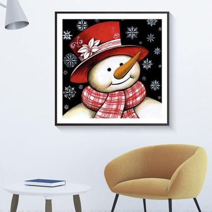 Christmas Snowman - Full Round Drill Diamond Painting 40*40CM