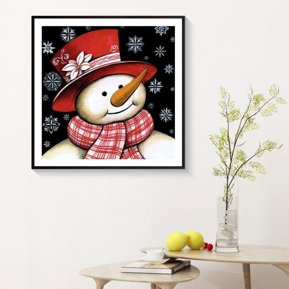 Christmas Snowman - Full Round Drill Diamond Painting 40*40CM