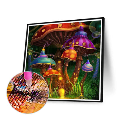 Cartoon Mushroom - Full Round Drill Diamond Painting 50*50CM