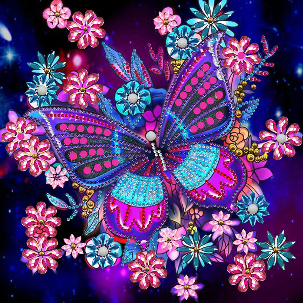 Butterfly - Special Shaped Drill Diamond Painting 30*30CM