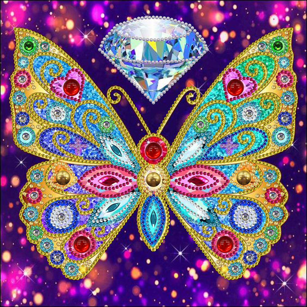 Butterfly - Special Shaped Drill Diamond Painting 30*30CM