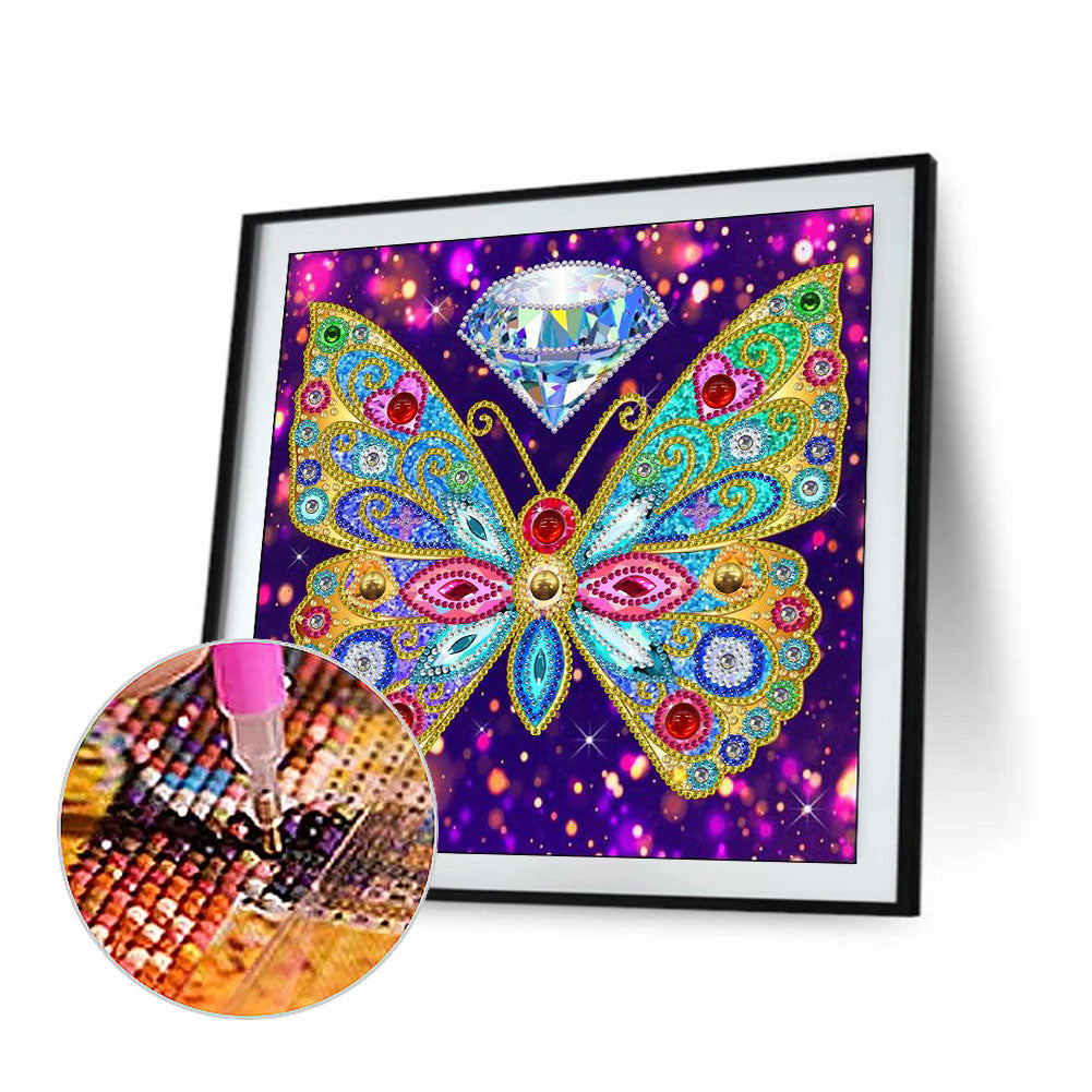 Butterfly - Special Shaped Drill Diamond Painting 30*30CM