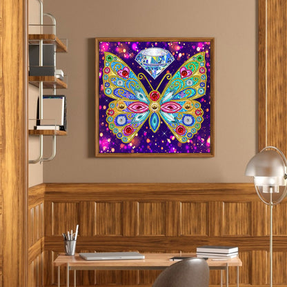 Butterfly - Special Shaped Drill Diamond Painting 30*30CM