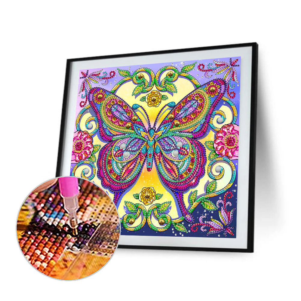 Butterfly - Special Shaped Drill Diamond Painting 30*30CM