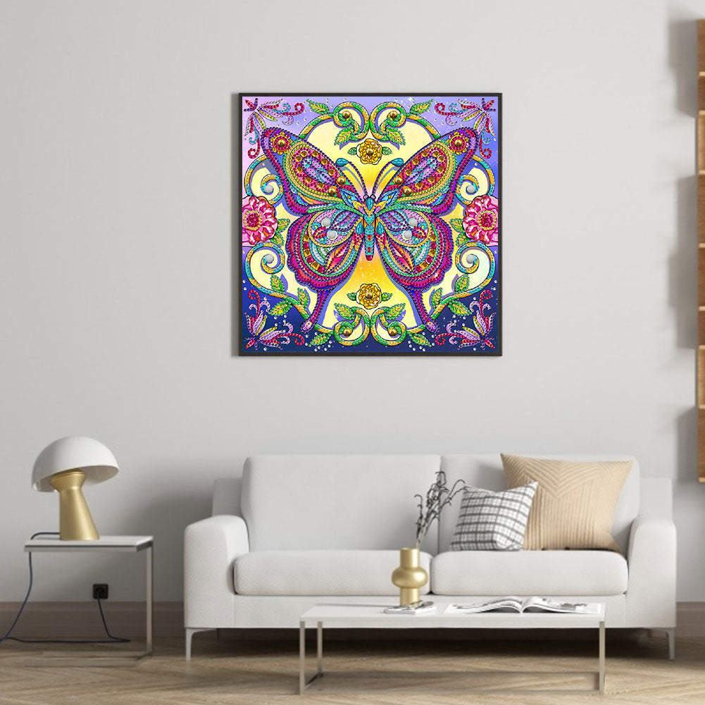 Butterfly - Special Shaped Drill Diamond Painting 30*30CM