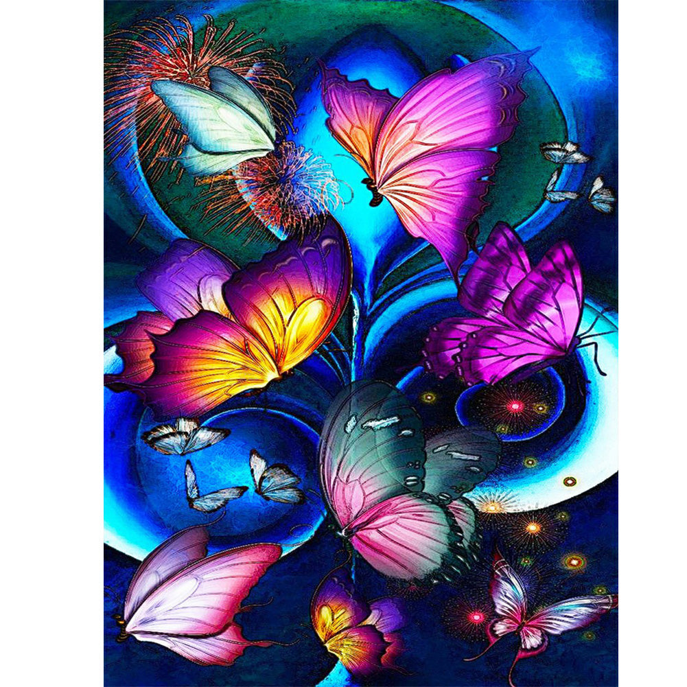 Butterfly - Full Square Drill Diamond Painting 30*40CM