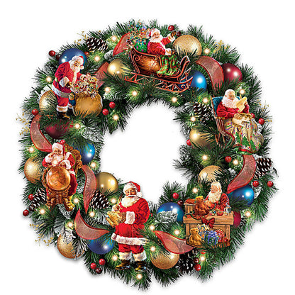 Christmas Wreath - Full Round Drill Diamond Painting 30*30CM