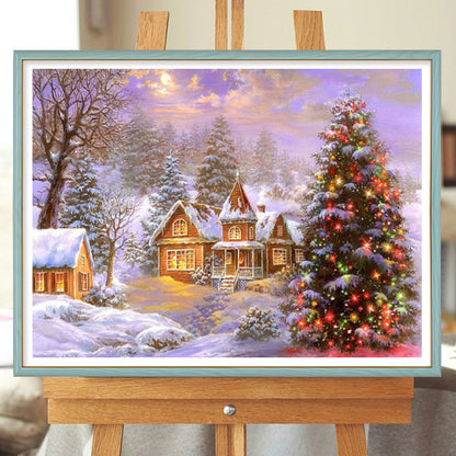 Christmas Village - Full Square Drill Diamond Painting 70*45CM