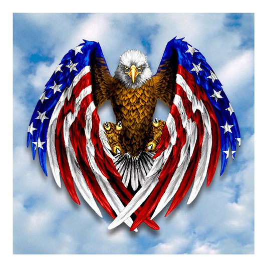 Flag Eagle 50*50CM(Canvas) Full Square Drill Diamond Painting