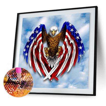 Flag Eagle 50*50CM(Canvas) Full Square Drill Diamond Painting