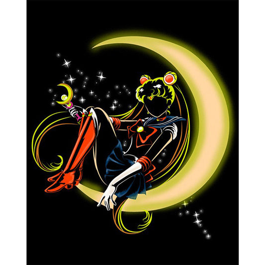 Sailor Moon - Sailor Moon Silhouette 40*50CM(Canvas) Full Square Drill Diamond Painting