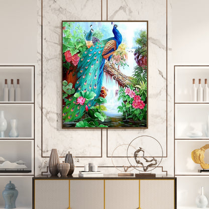 Peacock 50*60CM(Canvas) Full Square Drill Diamond Painting