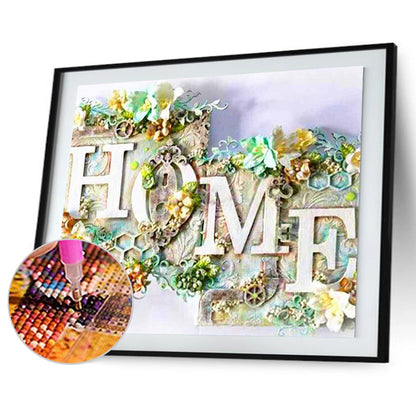 Home 60*50CM(Canvas) Full Square Drill Diamond Painting