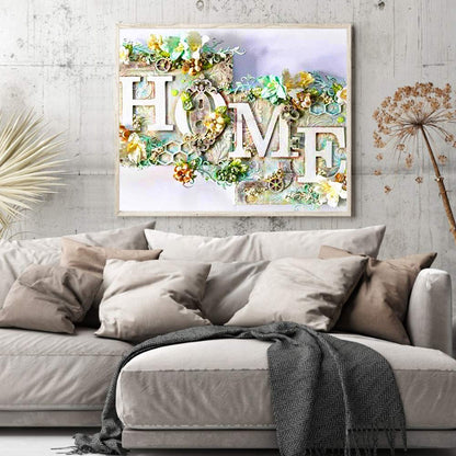 Home 60*50CM(Canvas) Full Square Drill Diamond Painting