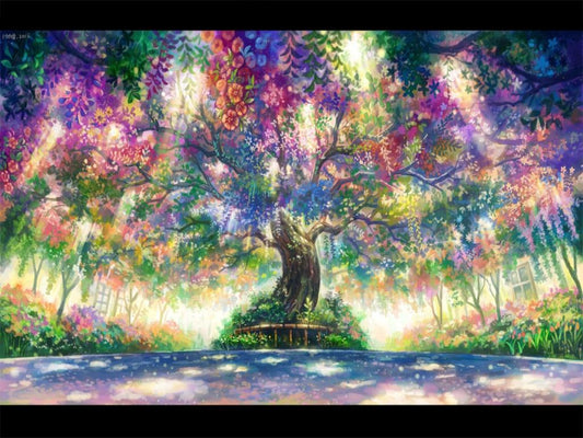 Wishing Tree - Full Round Drill Diamond Painting 50*30CM