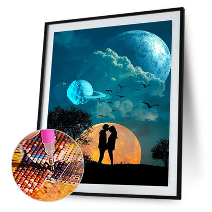 Couple - Full Round Drill Diamond Painting 40*50CM