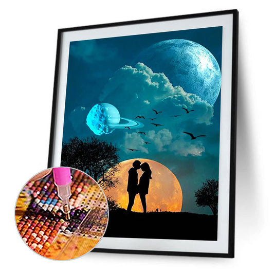 Couple - Full Round Drill Diamond Painting 40*50CM