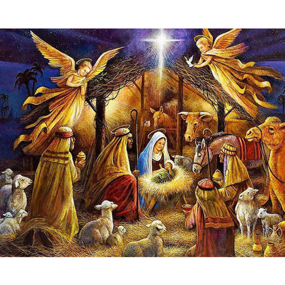 Nativity - Full Round Drill Diamond Painting 60*50CM