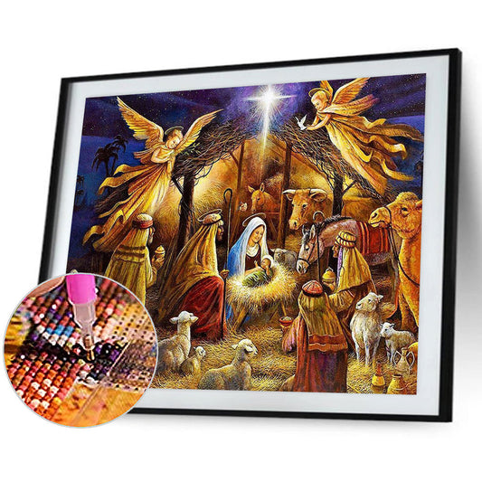 Nativity - Full Round Drill Diamond Painting 60*50CM