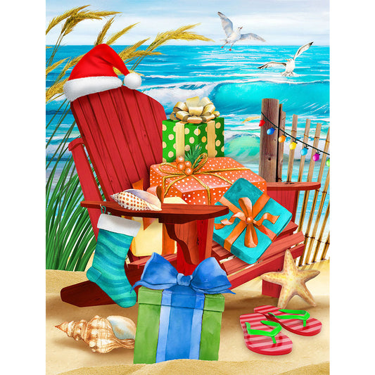 Christmas Beach Gifts - Full Round Drill Diamond Painting 30*40CM