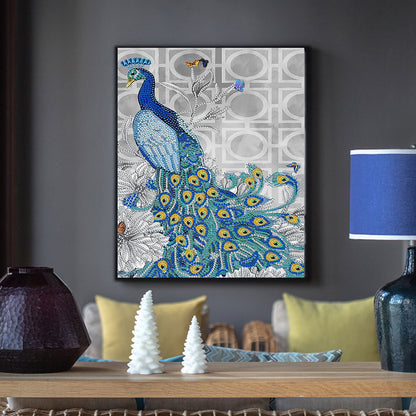 Peacock - Special Shaped Drill Diamond Painting 30*40CM