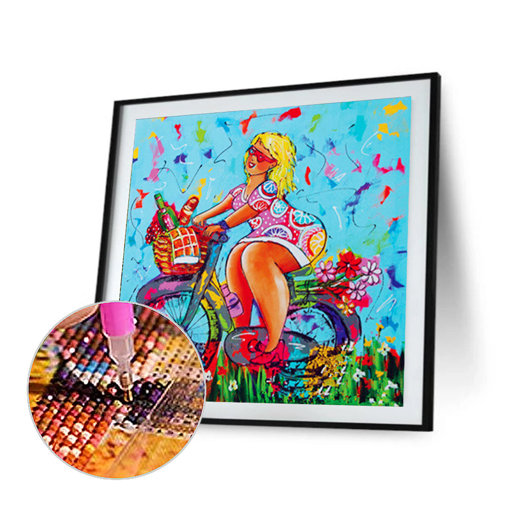 Fat Woman - Full Round Drill Diamond Painting 40*40CM