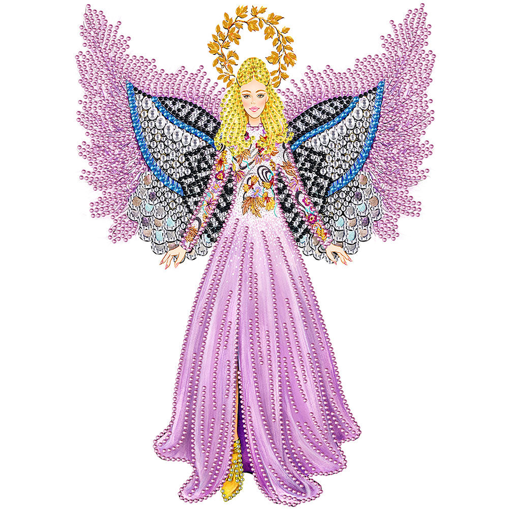 Fashion Dress Ladies - Special Shaped Drill Diamond Painting 30*40CM