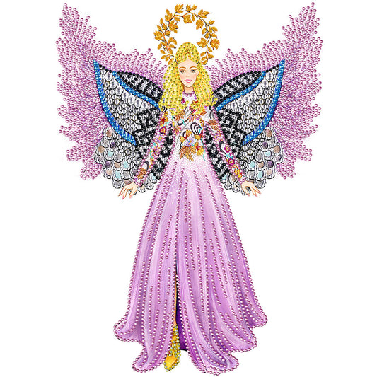 Fashion Dress Ladies - Special Shaped Drill Diamond Painting 30*40CM