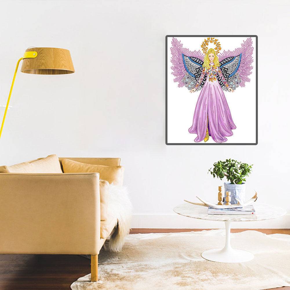 Fashion Dress Ladies - Special Shaped Drill Diamond Painting 30*40CM