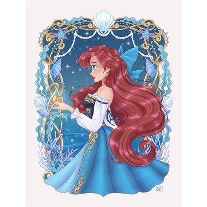 Disney Ariel Princess - Full Round Drill Diamond Painting 30*40CM