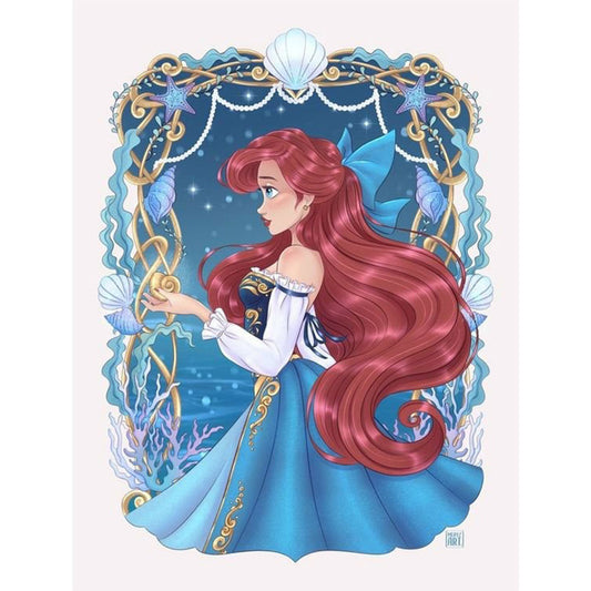 Disney Ariel Princess - Full Round Drill Diamond Painting 30*40CM