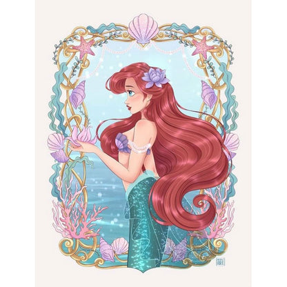 Disney Ariel Princess - Full Round Drill Diamond Painting 30*40CM