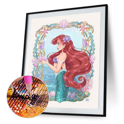 Disney Ariel Princess - Full Round Drill Diamond Painting 30*40CM