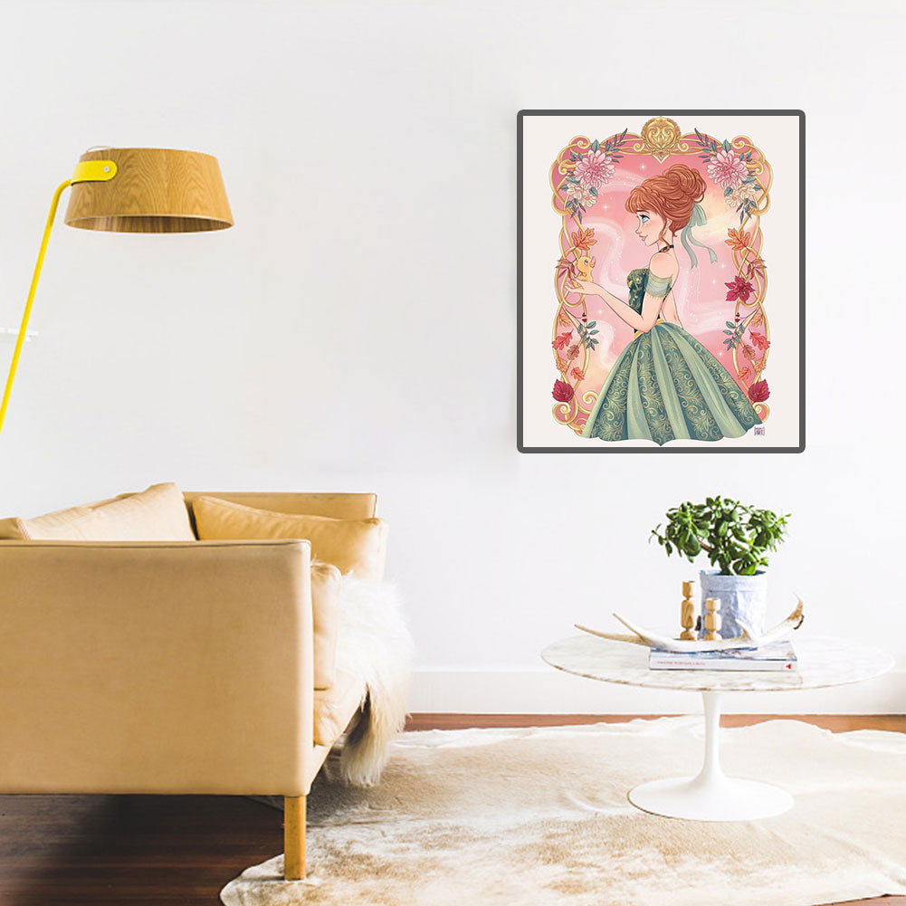 Disney Princess Ana - Full Round Drill Diamond Painting 30*40CM
