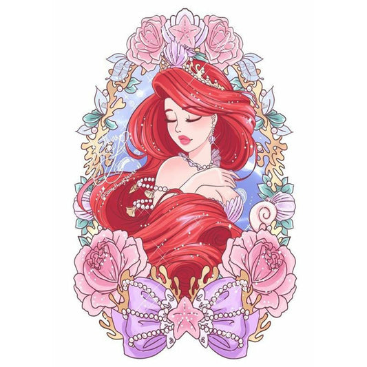 Disney Ariel Princess - Full Round Drill Diamond Painting 30*40CM