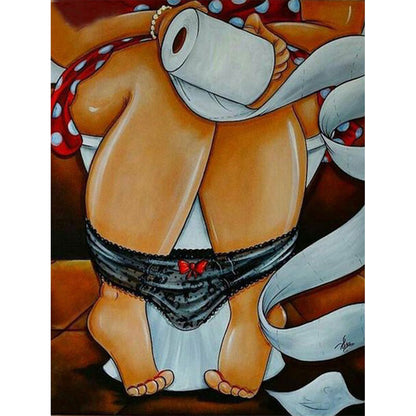Fat Woman - Full Round Drill Diamond Painting 40*50CM