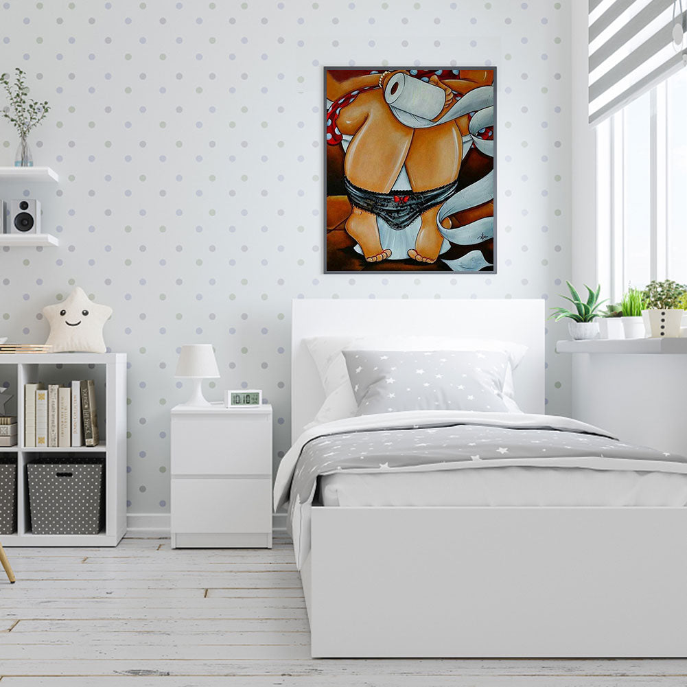 Fat Woman - Full Round Drill Diamond Painting 40*50CM