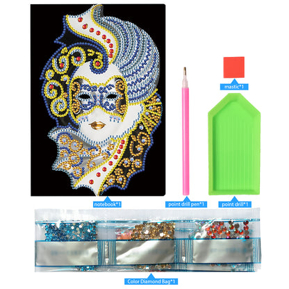 Special Shaped Partial Drill Diamond Diary Book Rhinestone DIY Art for Kids Gift