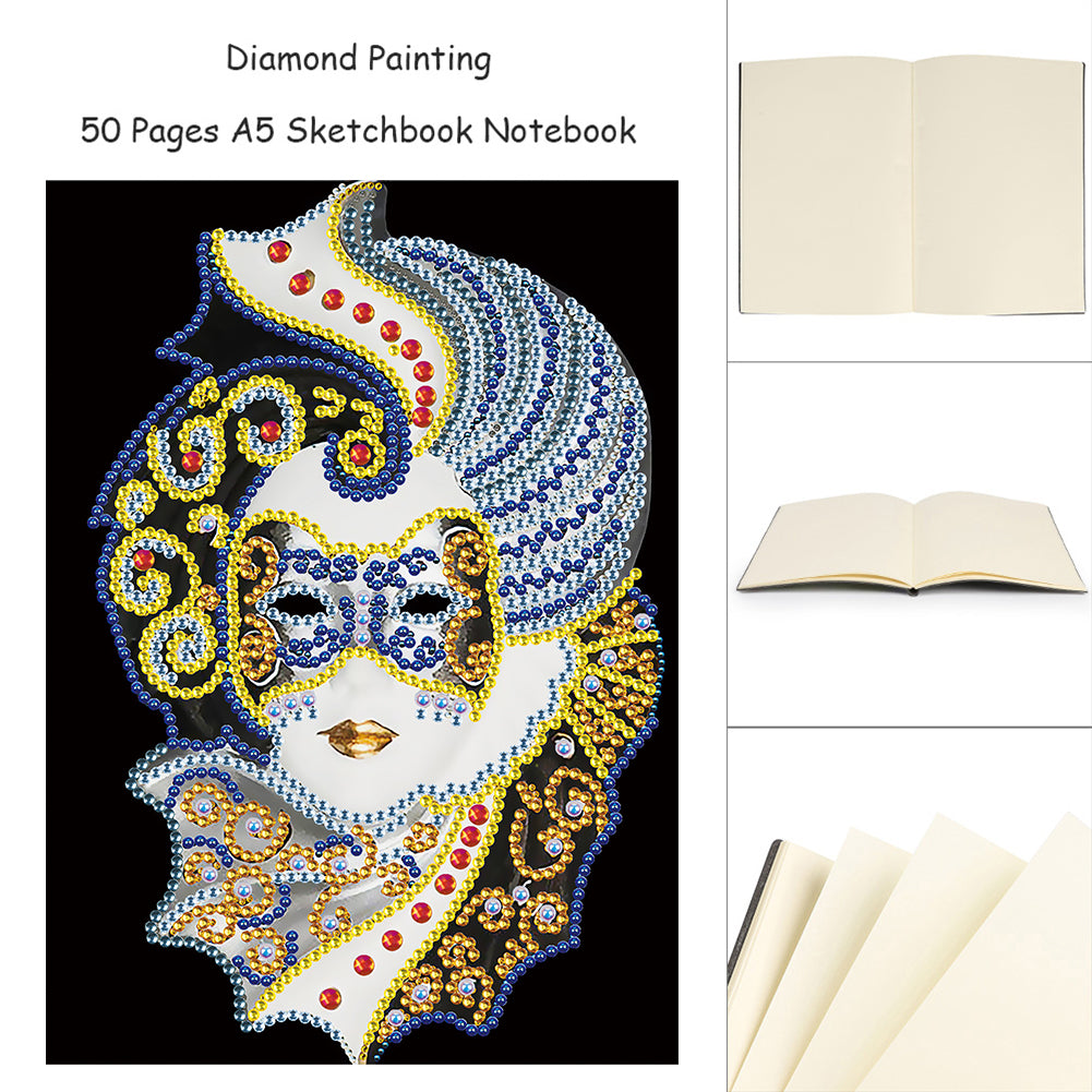 Special Shaped Partial Drill Diamond Diary Book Rhinestone DIY Art for Kids Gift