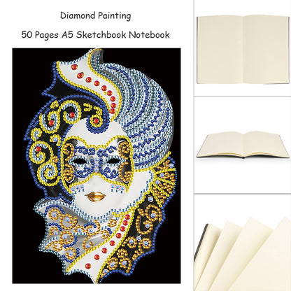 Special Shaped Partial Drill Diamond Diary Book Rhinestone DIY Art for Kids Gift